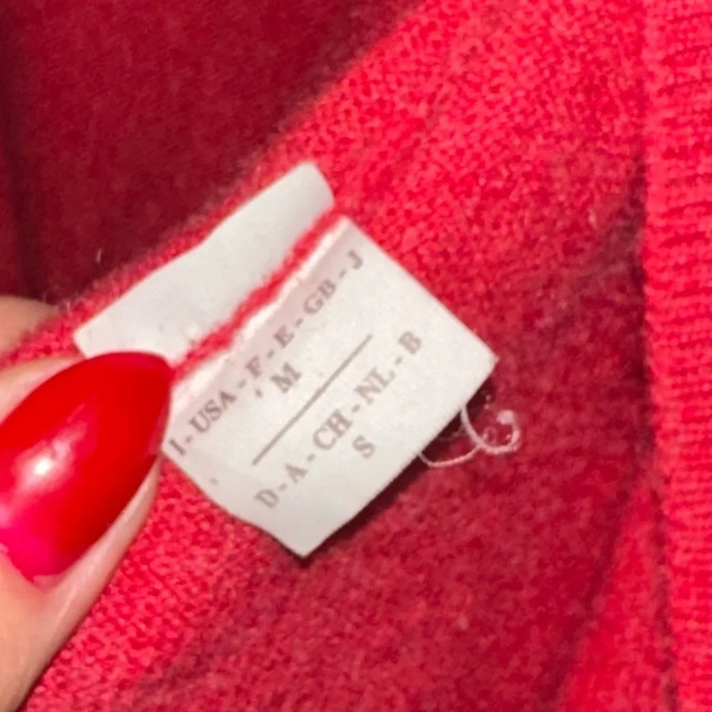 Brunello Cucinelli 100% Cashmere Red Cardigan size Medium